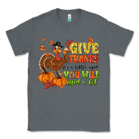 Charcoal Heather give thanks for a little and you will find a lot Classic Tee - MaliasSmallBusiness