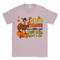 Lilac give thanks for a little and you will find a lot Classic Tee - MaliasSmallBusiness