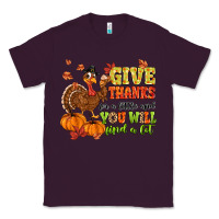 Plum give thanks for a little and you will find a lot Classic Tee - MaliasSmallBusiness