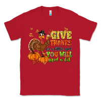 Red give thanks for a little and you will find a lot Classic Tee - MaliasSmallBusiness