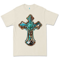 Bone western cross Premium Tee - BarkalooDesign