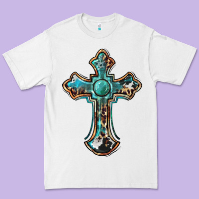 Western Cross Premium Tee Designed By Barkaloodesign