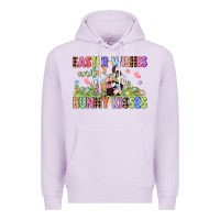 Lilac Easter wishes and bunny kisses Easter gnomies  Eas Premium Hoodie - CowGirlArtShop