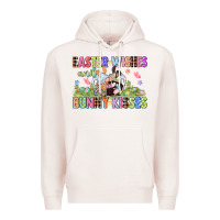 Pale Pink Easter wishes and bunny kisses Easter gnomies  Eas Premium Hoodie - CowGirlArtShop