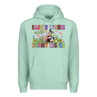 Seafoam Easter wishes and bunny kisses Easter gnomies  Eas Premium Hoodie - CowGirlArtShop