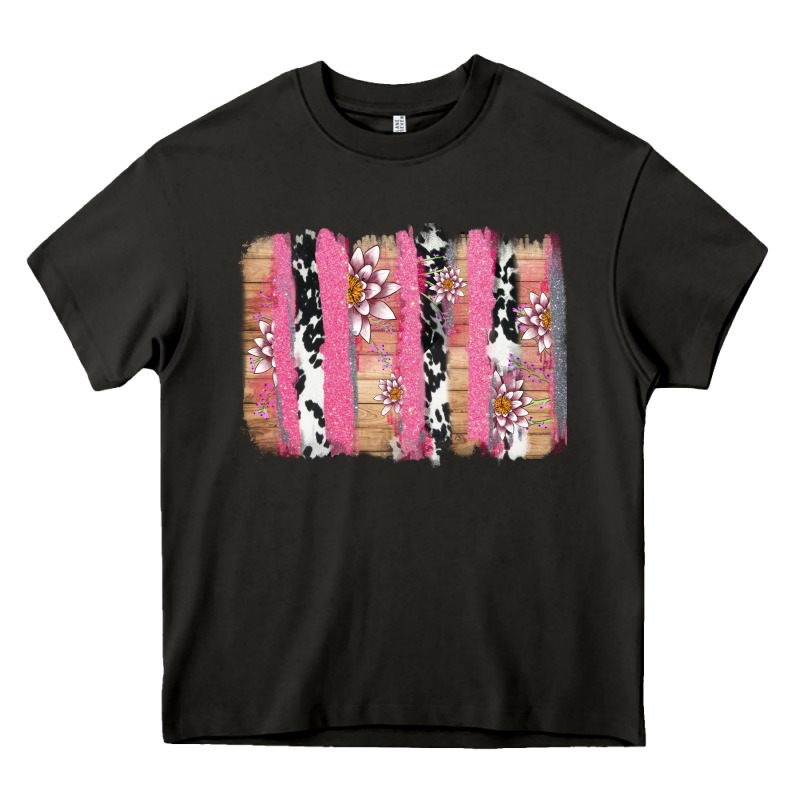 V.d Cow And Lotus Brushstrock Heavy Core Tee by AdoDesignShop | Teevron