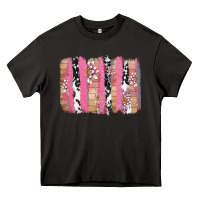 Asphalt v.d cow and lotus brushstrock Heavy Core Tee - AdoDesignShop