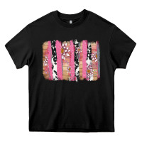 Black v.d cow and lotus brushstrock Heavy Core Tee - AdoDesignShop