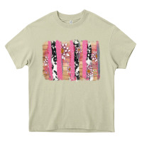 Mossy v.d cow and lotus brushstrock Heavy Core Tee - AdoDesignShop