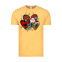 Vintage Mustard heart  wood slice ornament Vintage Tee - JahusDesignShop