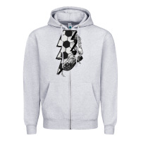 Heather Grey Lightning bolt Soccer Zipper Hoodie - HowdyJamesFarm