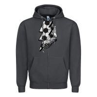 Smoke Lightning bolt Soccer Zipper Hoodie - HowdyJamesFarm