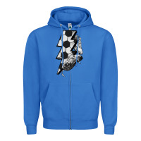 True Royal Lightning bolt Soccer Zipper Hoodie - HowdyJamesFarm