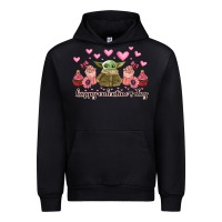 Black happy valentines day yoda Urban Hoodie - CowhideDigitalArt