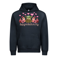 Navy happy valentines day yoda Urban Hoodie - CowhideDigitalArt