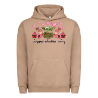 Pigment Burro happy valentines day yoda Urban Hoodie - CowhideDigitalArt