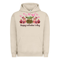 Pigment French Oak happy valentines day yoda Urban Hoodie - CowhideDigitalArt