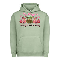 Pigment Oil Green happy valentines day yoda Urban Hoodie - CowhideDigitalArt