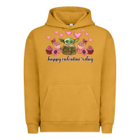 Pigment Peanut Butter happy valentines day yoda Urban Hoodie - CowhideDigitalArt