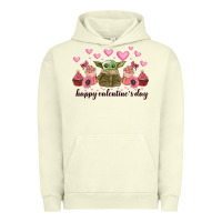 Pigment Pistachio happy valentines day yoda Urban Hoodie - CowhideDigitalArt