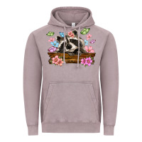 Vintage Zinc raccoon with flowers Vintage Hoodie - MaliasSmallBusiness