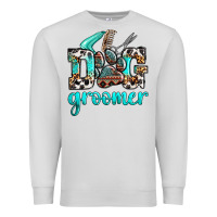 Dove Grey western dog groomer Premium Sweatshirt - OliviaCreatesArt