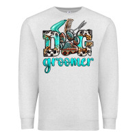 Oatmeal Heather western dog groomer Premium Sweatshirt - OliviaCreatesArt