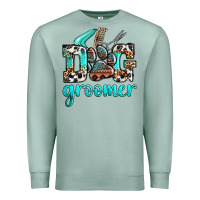 Seafoam western dog groomer Premium Sweatshirt - OliviaCreatesArt