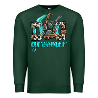 Sports Green western dog groomer Premium Sweatshirt - OliviaCreatesArt