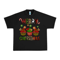 Black Merry Christmas cupcakes Urban Heavy Tee - NancyCooperArtShop
