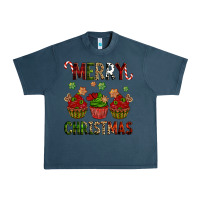 Midnight Navy Merry Christmas cupcakes Urban Heavy Tee - NancyCooperArtShop