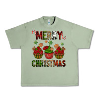 Oil Green Merry Christmas cupcakes Urban Heavy Tee - NancyCooperArtShop
