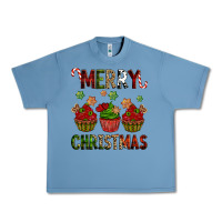 Pebble Blue Merry Christmas cupcakes Urban Heavy Tee - NancyCooperArtShop