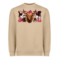 Highland Cow Mom Heavyweight Sweatshirt | Teevron