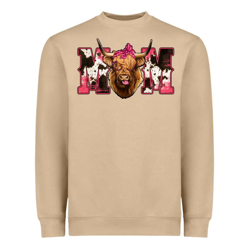 Highland Cow Mom Heavyweight Sweatshirt by Bettercallsaul | Teevron