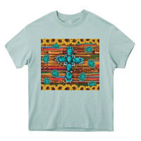 Arona western gemstone cross sunflowers leopard serape glitter wooden tumble Heavy Core Tee - Artiststas