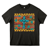 Asphalt western gemstone cross sunflowers leopard serape glitter wooden tumble Heavy Core Tee - Artiststas