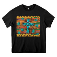 Black western gemstone cross sunflowers leopard serape glitter wooden tumble Heavy Core Tee - Artiststas