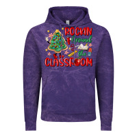 Rockin Around The Clasroom Teacher Vintage Hoodie | Teevron