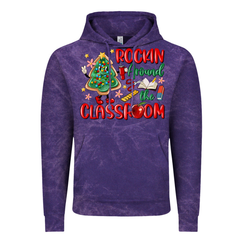Rockin Around The Clasroom Teacher Vintage Hoodie by MaliasSmallBusiness | Teevron
