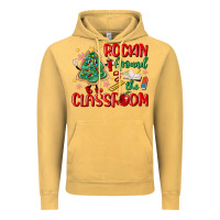Vintage Mustard rockin around the clasroom teacher Vintage Hoodie - MaliasSmallBusiness