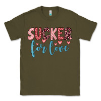 Army Green sucker for love Classic Tee - JahusDesignShop