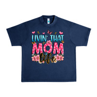 Navy livin' that mom life Urban Heavy Tee - JahusDesignShop