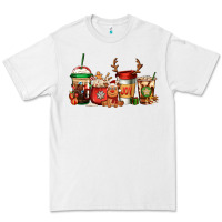White Reindeer Christmas Coffee Cups Premium Tee - Jasminsmagicworld