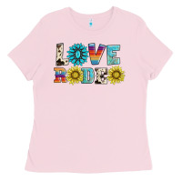 Bubblegum Pink love rodeo Ladies Tee - AdoDesignShop