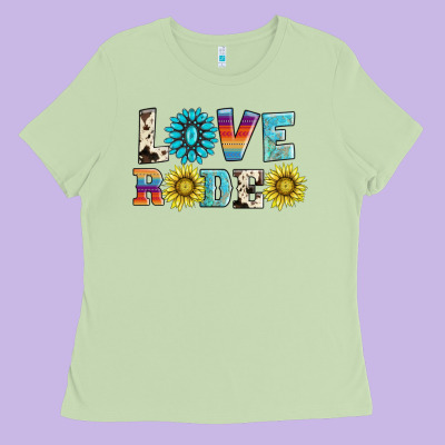 Love Rodeo Ladies Tee Designed By Adodesignshop