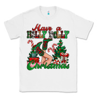 White have a holly dolly christmas Classic Tee - MaliasSmallBusiness