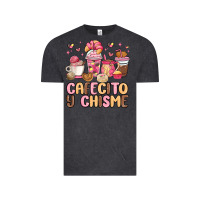 Vintage Black cafecito y chisme Vintage Tee - MaliasSmallBusiness
