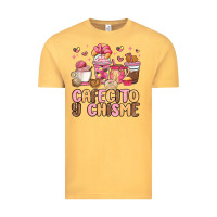 Vintage Mustard cafecito y chisme Vintage Tee - MaliasSmallBusiness