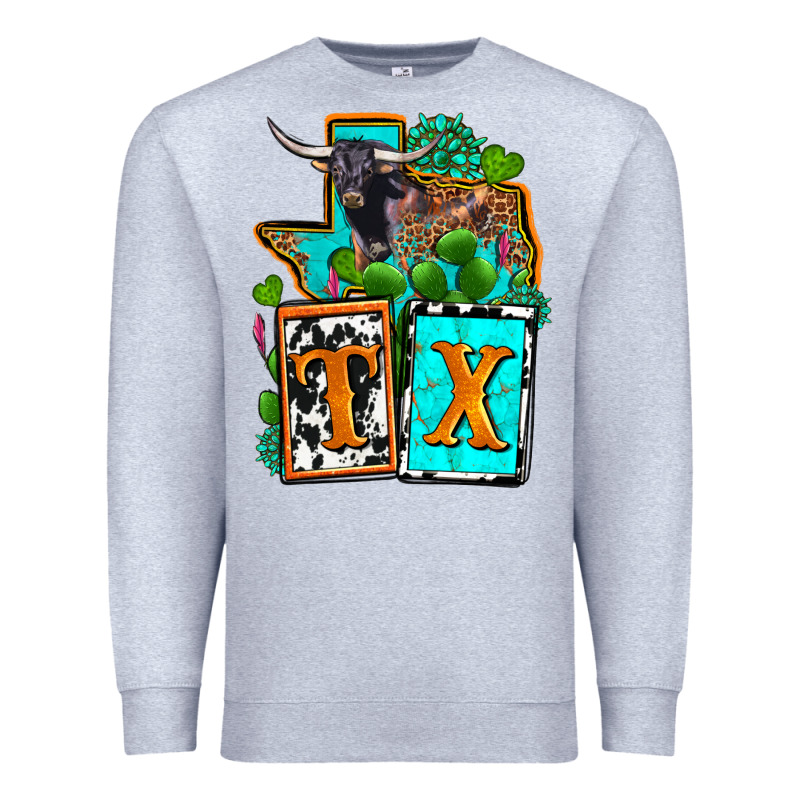 Tx Texas Premium Sweatshirt by OliviaCreatesArt | Teevron